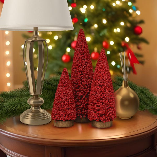 Holiday Berry 3 Tree Set - #themonogram manor #