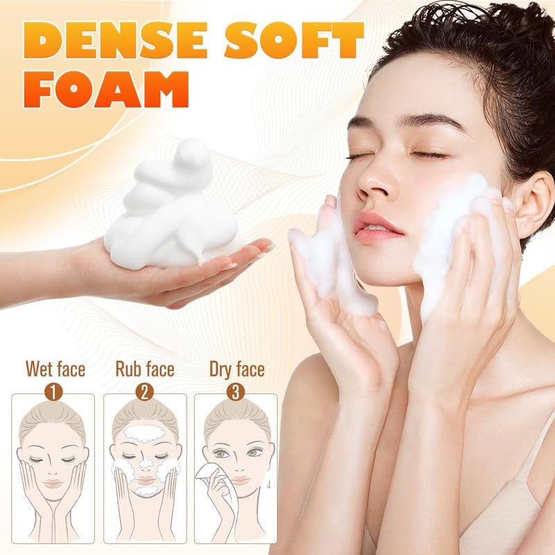 1Pcs Turmeric Facial Cleanser,Urmeric Facial Cleanser，Turmeric Foaming Cleanser,Deep Cleansing of Facial Skin， Turmeric Foaming Cleanser for All Skin - themonogram manor 