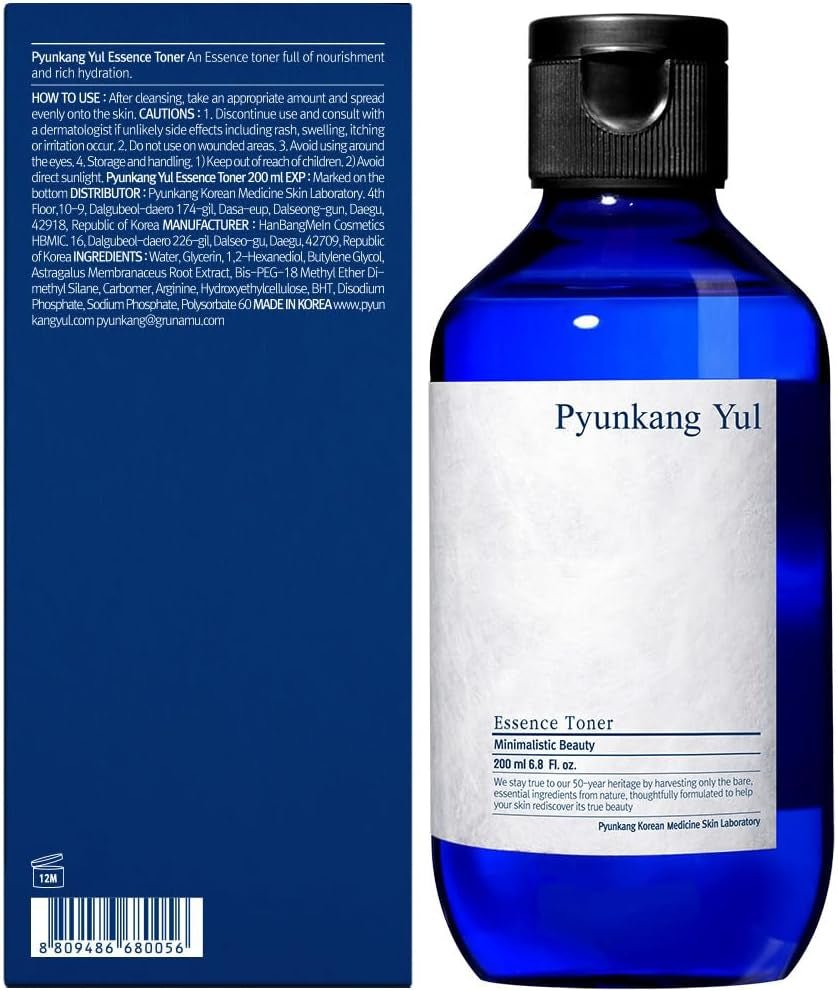 [PKY] Essence Toner for Deep Hydration, Highly Concentrated Essence Facial Toner, Minimal Ingredients, Zero-Irritation, Korean Skincare (6.8 Fl. Oz, 200Ml) - themonogram manor 