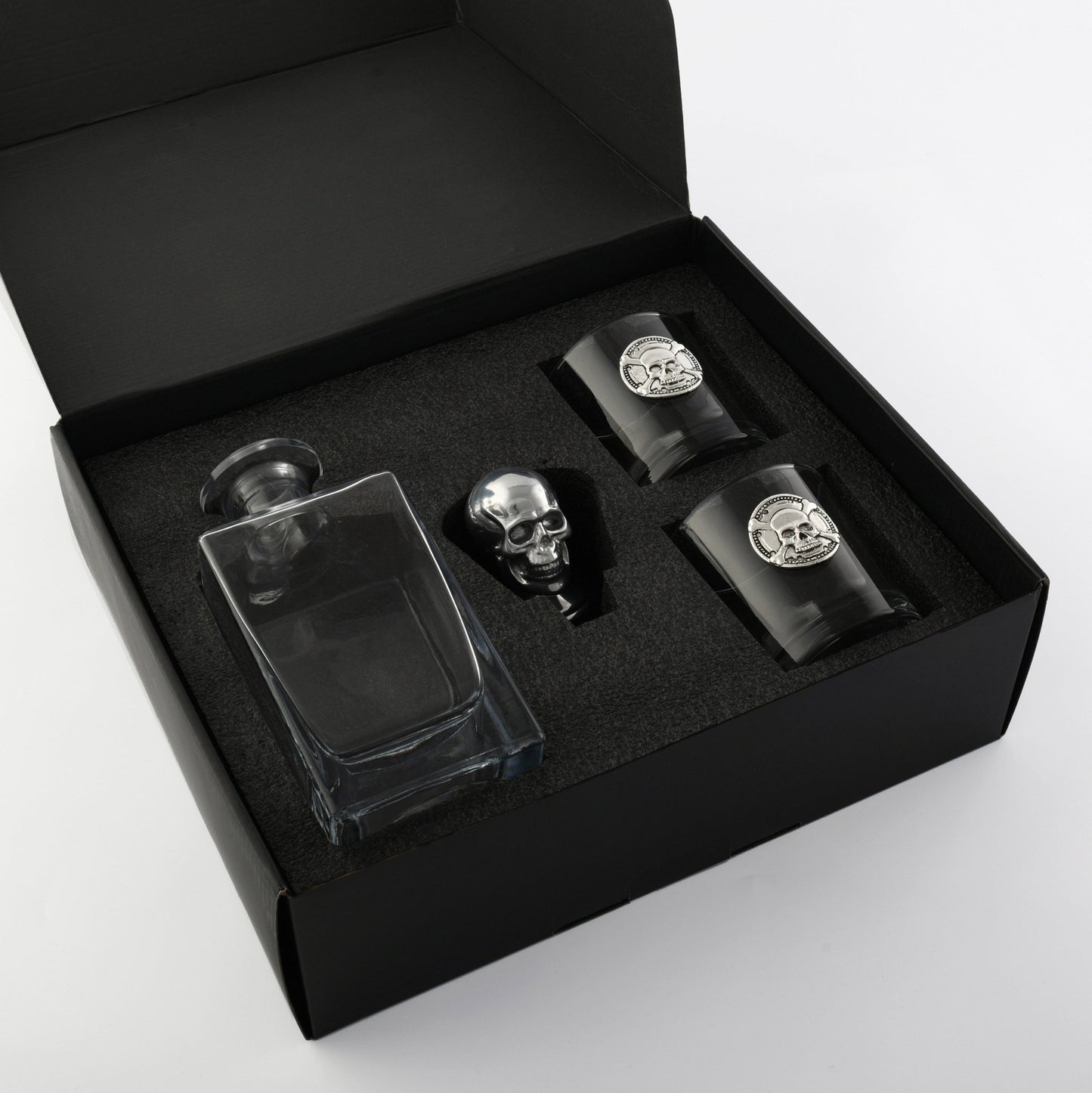 Skull Decanter Set with a set Double old Glasses - themonogram manor 