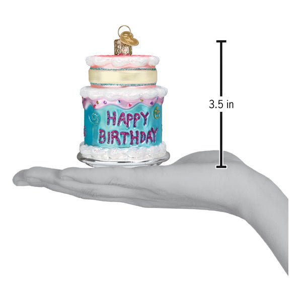 Happy Birthday Cake Ornament - #themonogram manor #