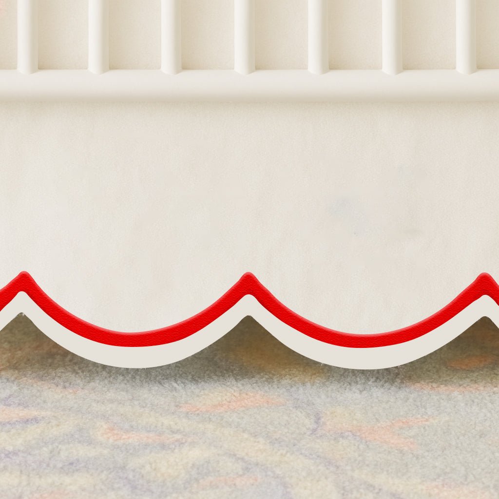 Scallop Embroidery Cotton Crib Skirt - themonogram manor 