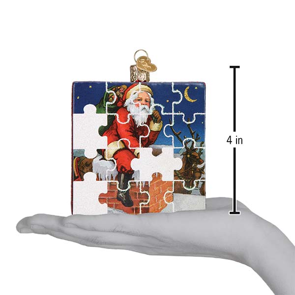 Santa Jigsaw Puzzle Ornament - themonogram manor 