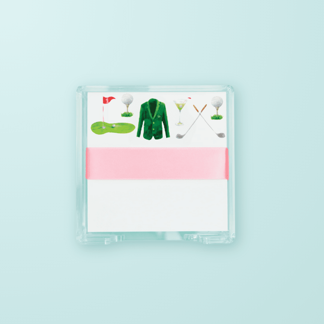 Golf & Cocktails Pattern Desk Set - themonogram manor 