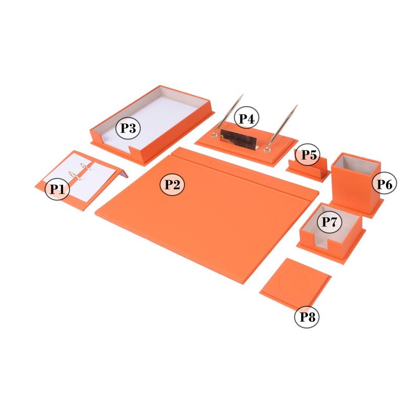 MOOG Desk Organizers And Accessories - Fully Customizable - 10 PCS - themonogram manor 