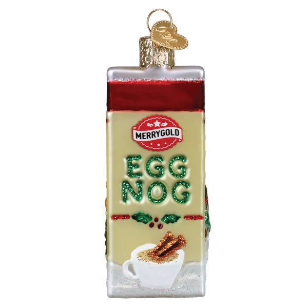 Eggnog Carton Ornament - themonogram manor 