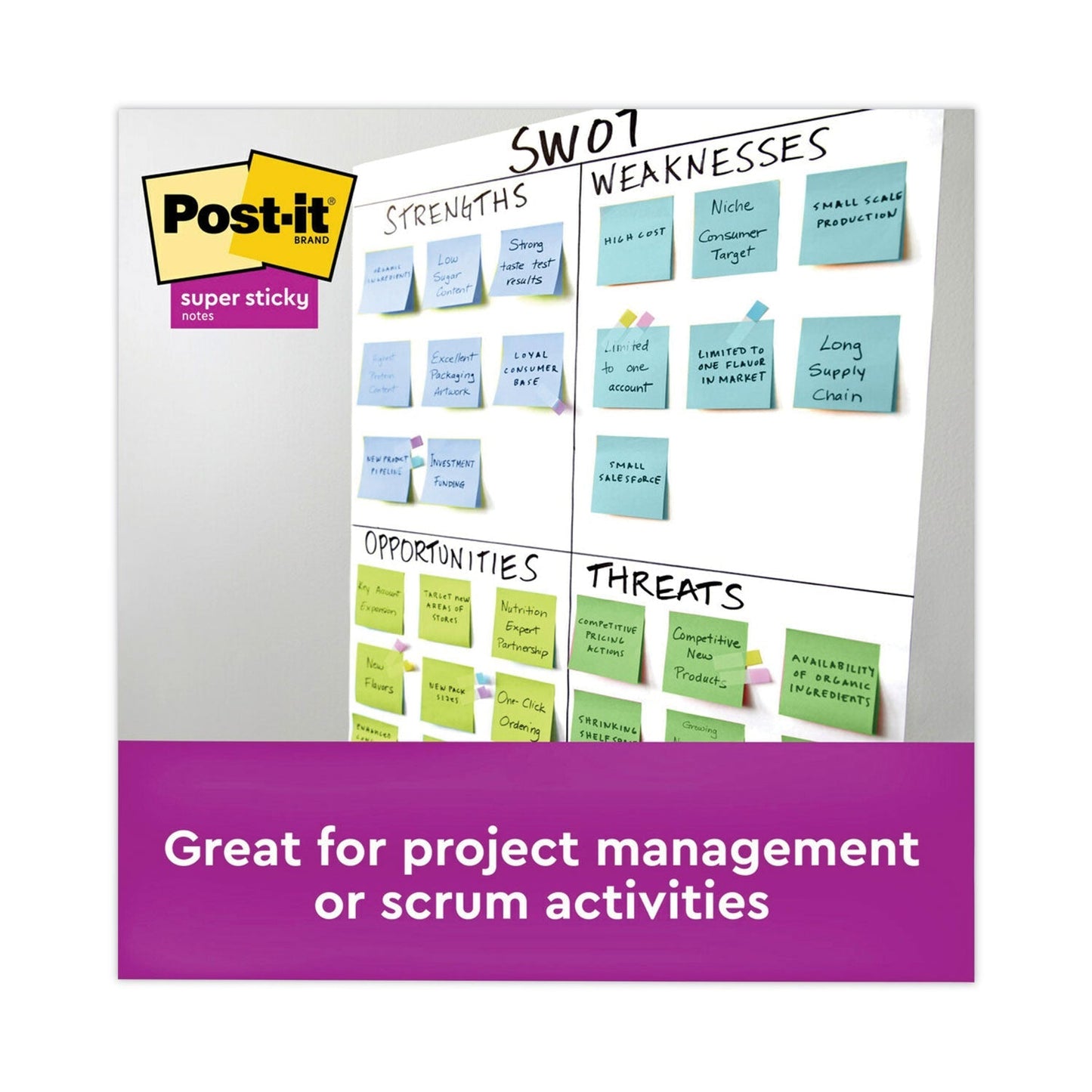 Post - it Recycled Notes in Oasis Collection Colors, Cabinet Pack, 3" x 3", 70 Sheets/Pad, 24 Pads/Pack - themonogram manor 