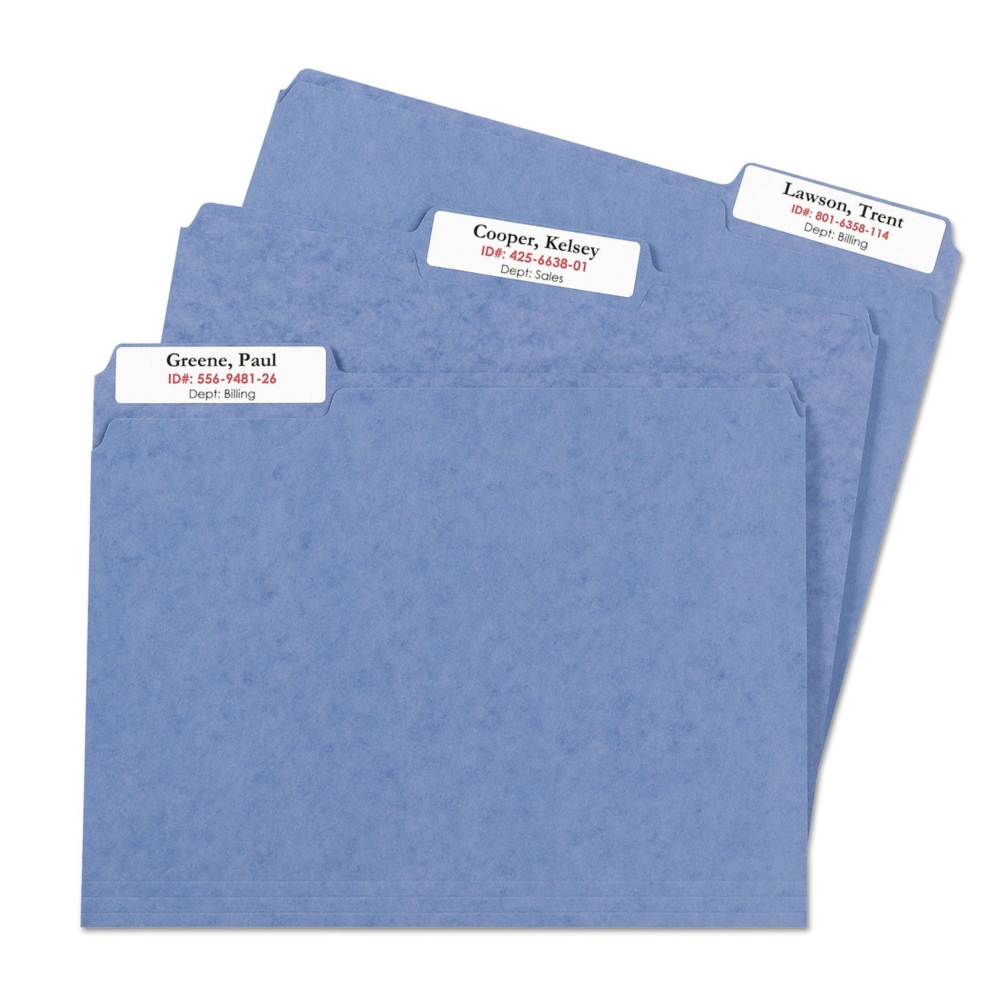 Avery Extra - Large TrueBlock File Folder Labels with Sure Feed Technology, 0.94 x 3.44, White, 18/Sheet, 25 Sheets/Pack - themonogram manor 