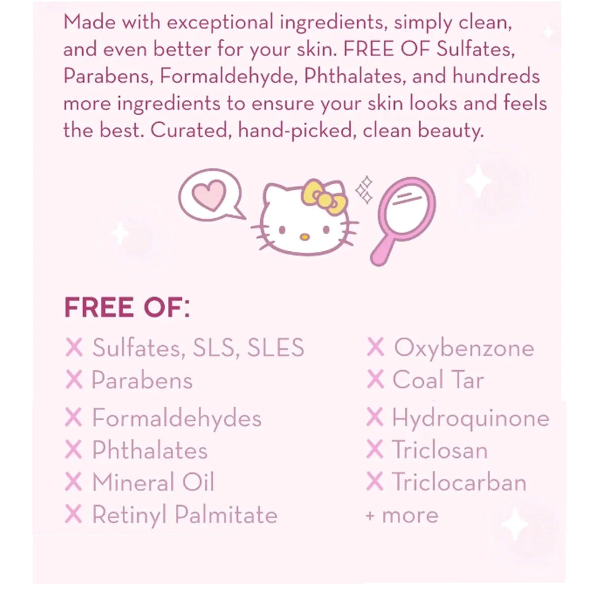 , Hello Kitty Pure Cure Strawberry Milk Toner, Klean Beauty™, 6.76 Fl. Oz. - themonogram manor 