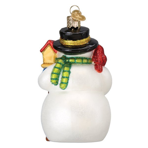 Snowman With Cardinal Ornament - #themonogram manor #
