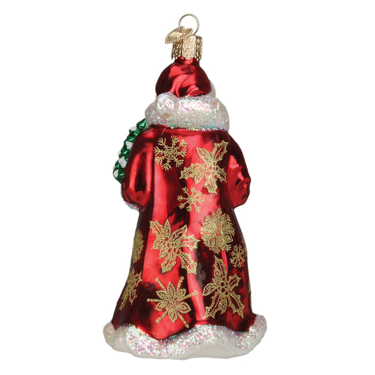 Glistening Golden Santa - themonogram manor 