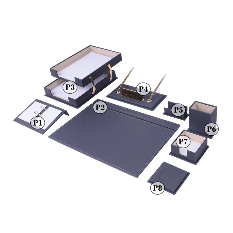 MOOG Desk Organizers And Accessories - Fully Customizable - 10 PCS - themonogram manor 