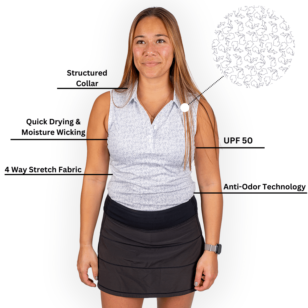 State of Michigan Women's Polo (Sleeveless) - themonogram manor 