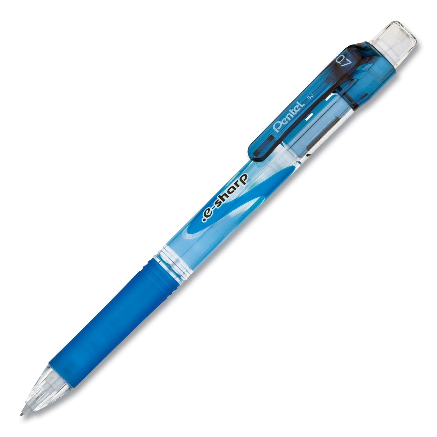 Pentel .e - Sharp Mechanical Pencil, 0.7 mm, HB (2.5), Black Lead, Blue Barrel, Dozen - themonogram manor 
