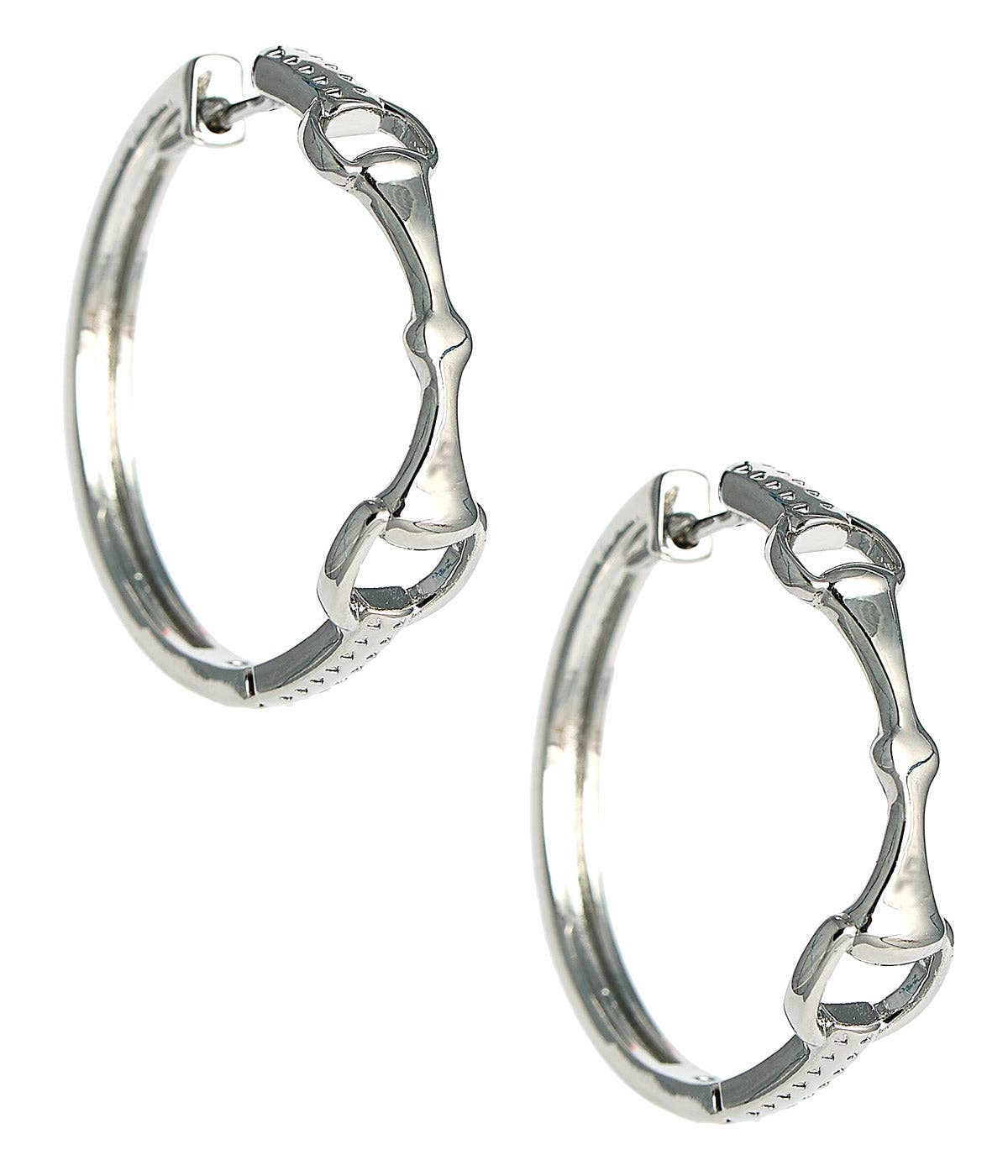 Horsebit Huggie Hoop - WS - themonogram manor 