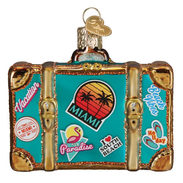 Miami Suitcase Ornament - themonogram manor 