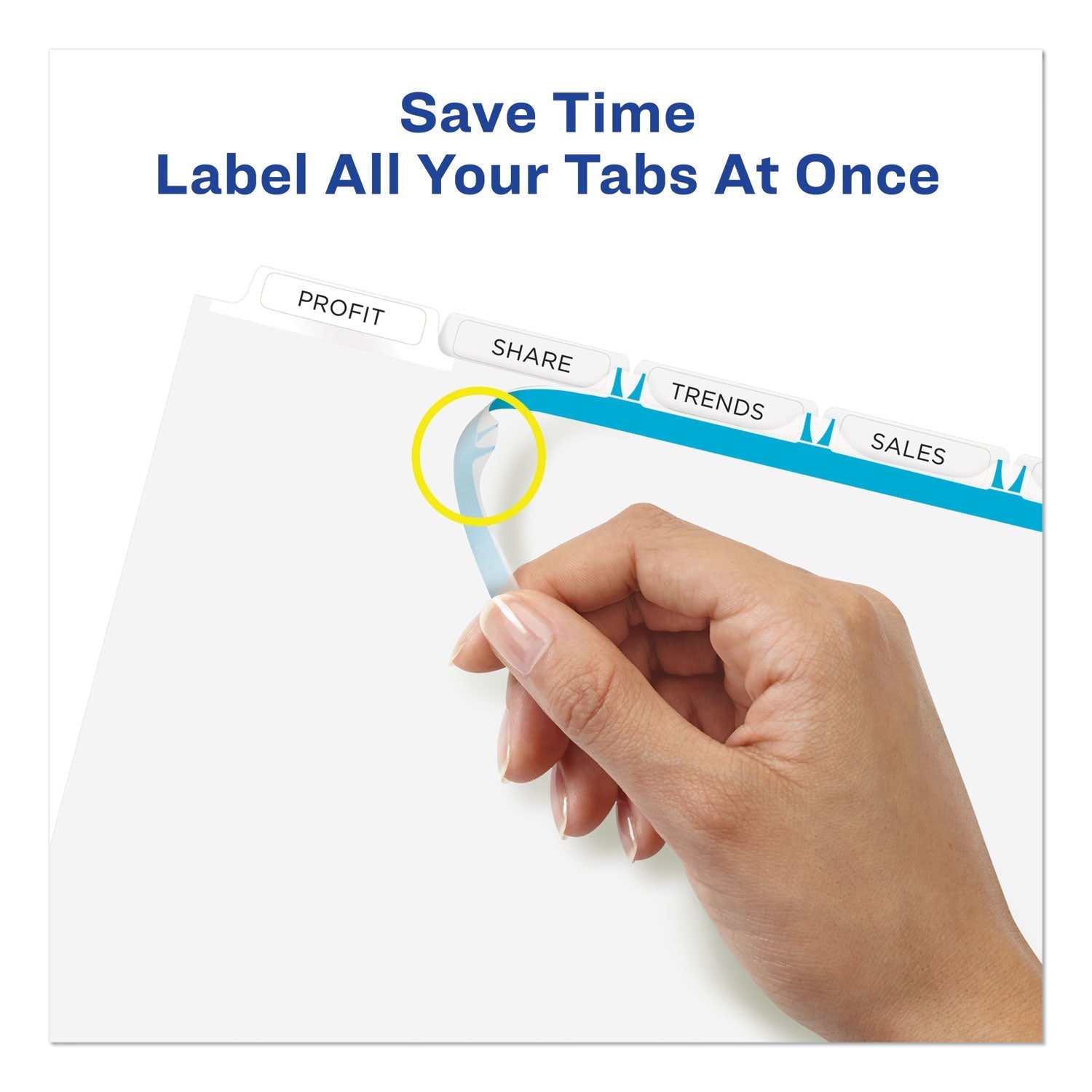 Avery Print and Apply Index Maker Clear Label Unpunched Dividers with Printable Label Strip, 5 - Tab, 11 x 8.5, Clear, 5 Sets - themonogram manor 