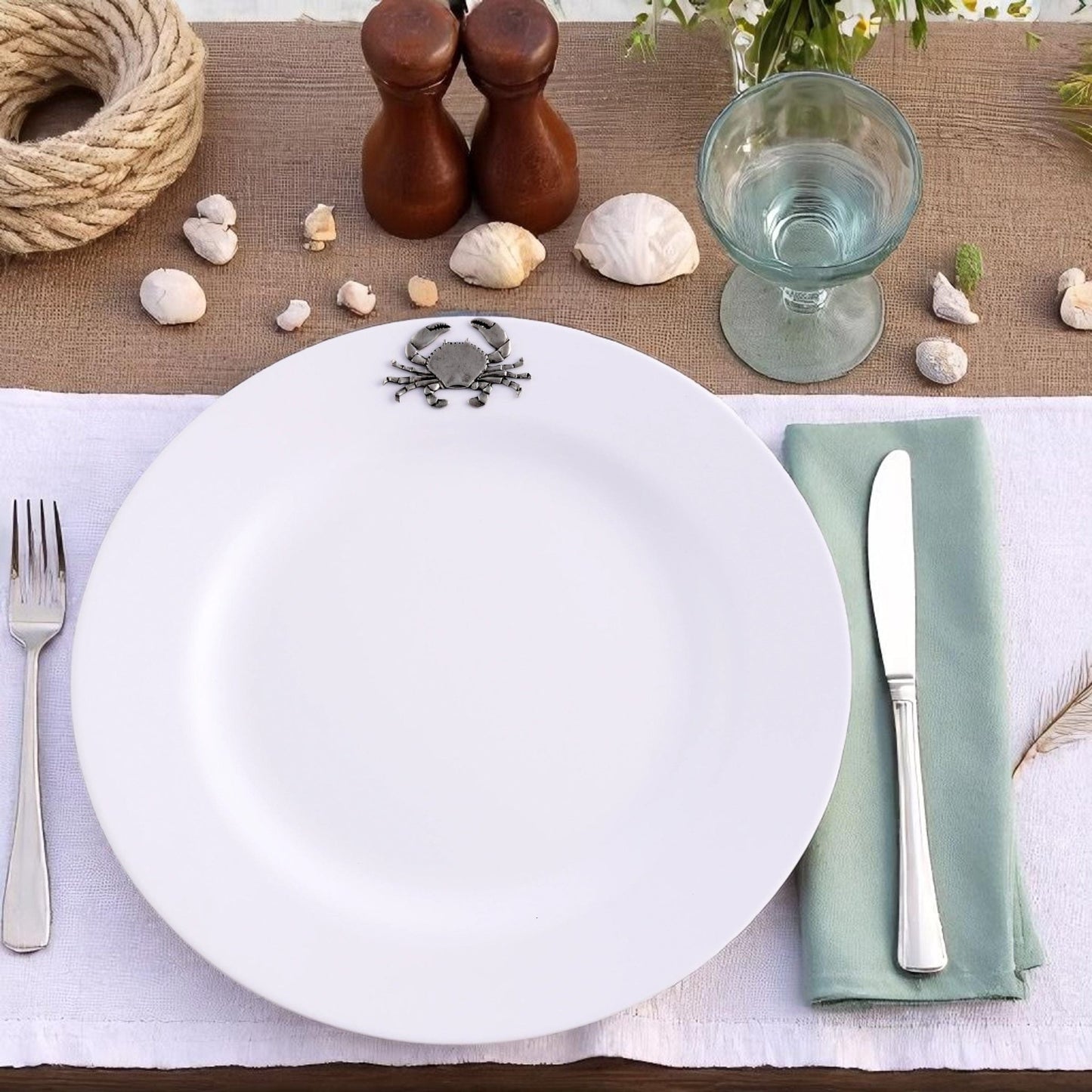 Crab Melamine Lunch Plates - Set of 4 - themonogram manor 