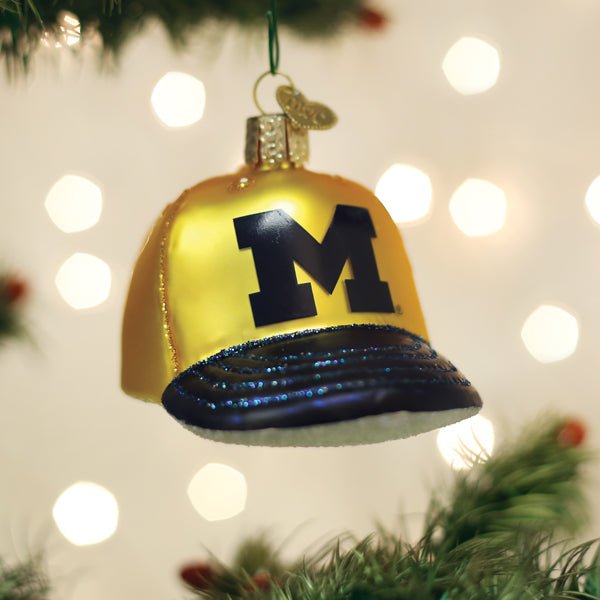 Michigan Baseball Cap Ornament - themonogram manor 