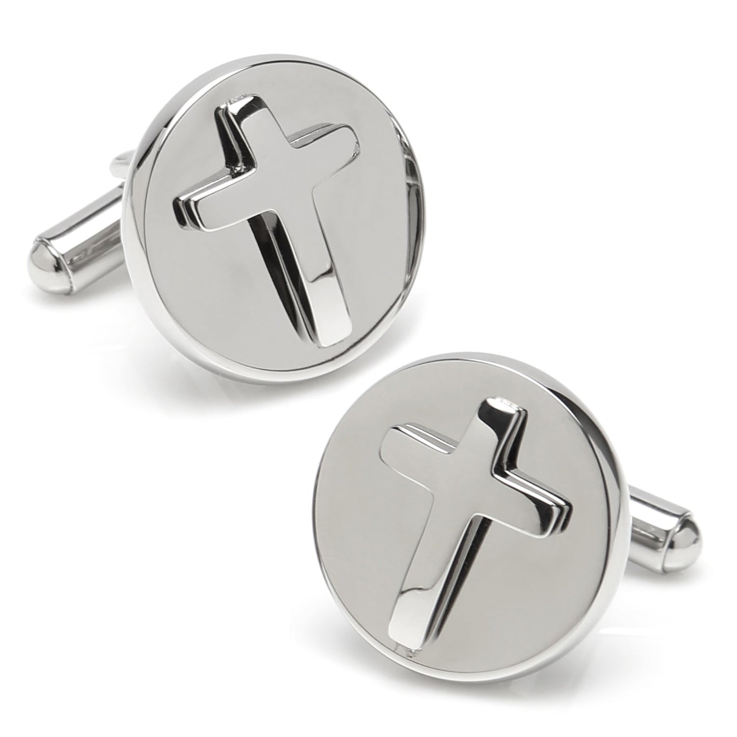 Cross Stainless Steel Cufflinks and Tie Clip Gift Set - themonogram manor 
