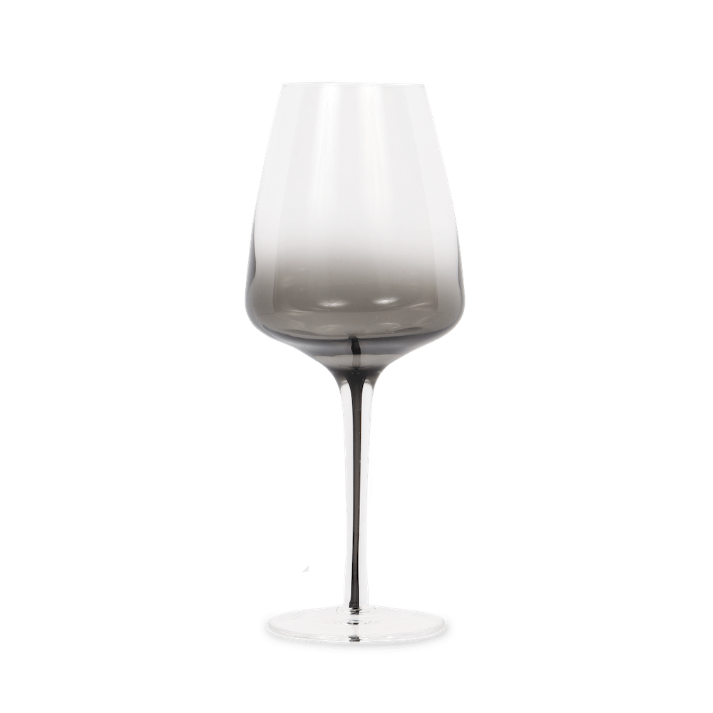 Dark Smoke Stem White Wine Glasses (Set of Two) - themonogram manor 