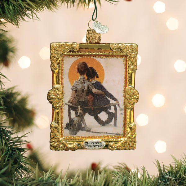 Norman Rockwell Boy & Girl Ornament - #themonogram manor #