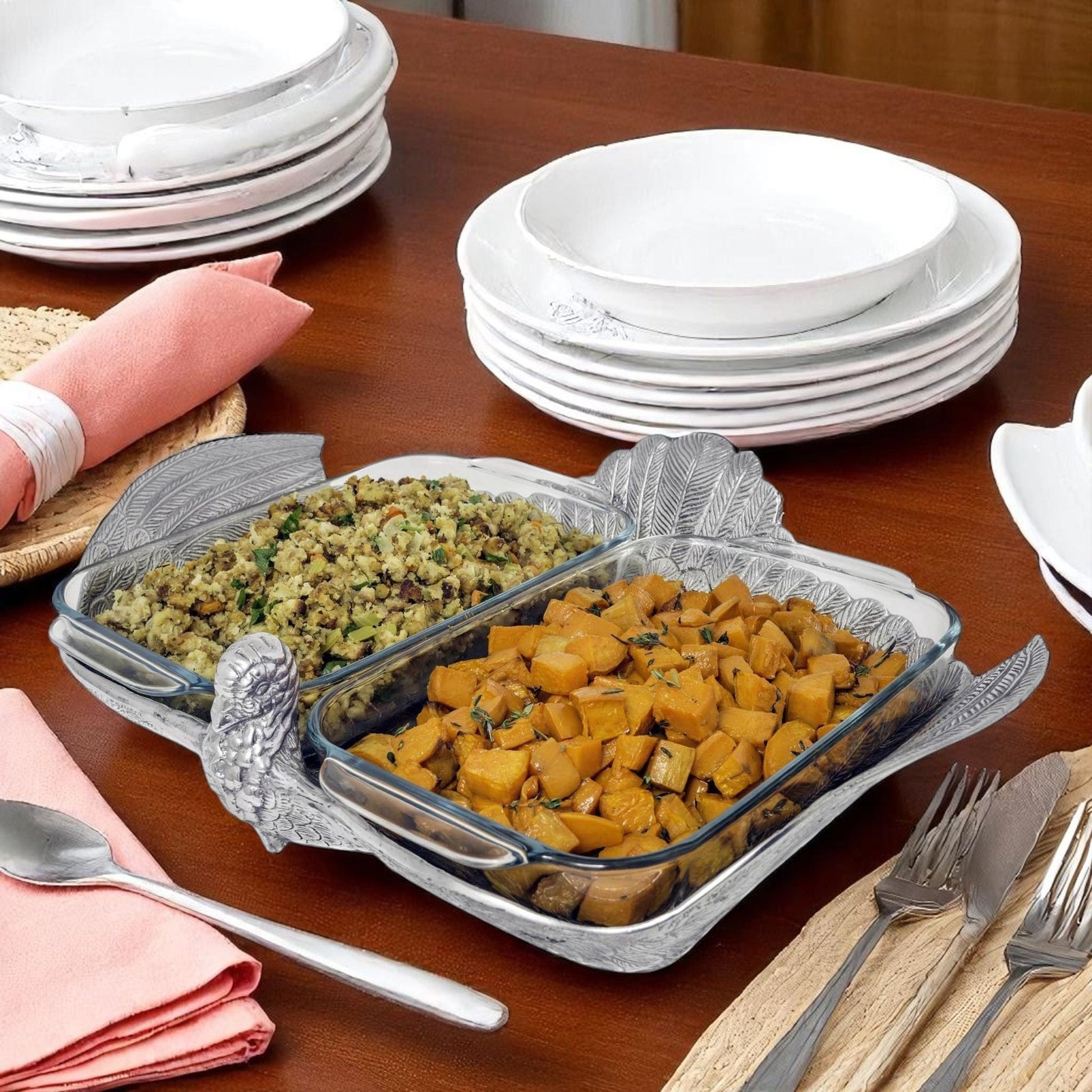 2Qt Double Base Turkey Casserole Holder - themonogram manor 