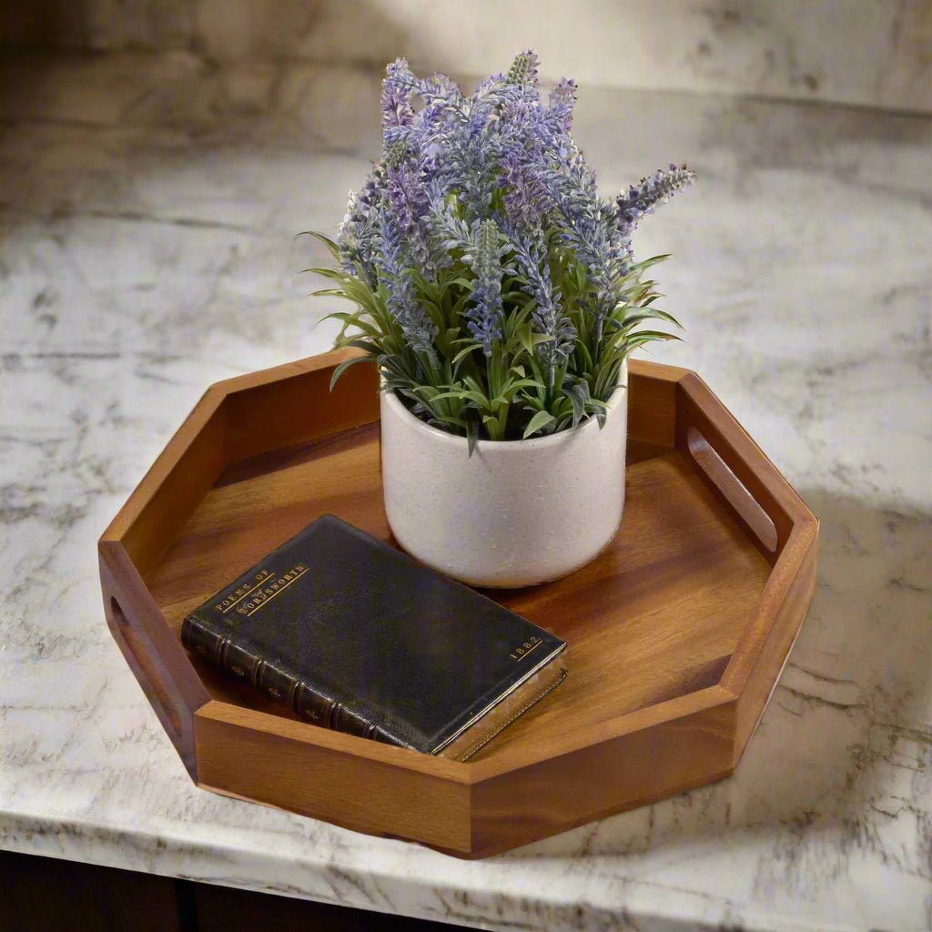 Octagon Serving Trays - Solid Bottom - themonogram manor 