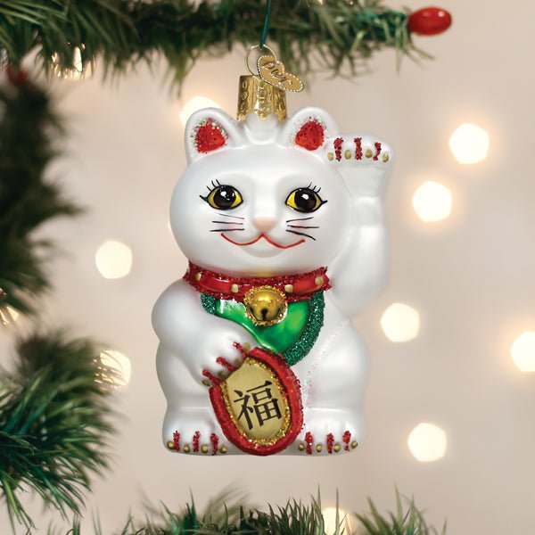 Lucky Cat Ornament - #themonogram manor #