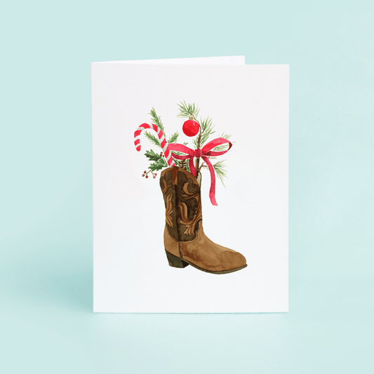 Christmas Cowboy Boot - themonogram manor 