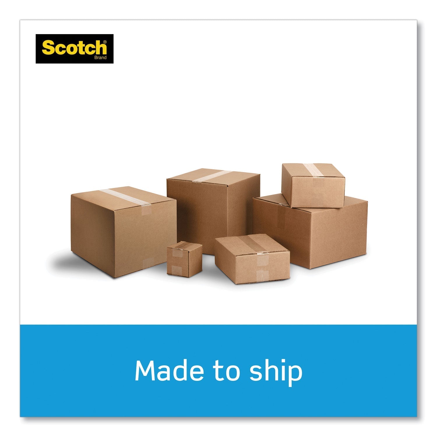 Scotch 3850 Heavy - Duty Packaging Tape with DP300 Dispenser, 3" Core, 1.88" x 54.6 yds, Clear, 6/Pack - themonogram manor 