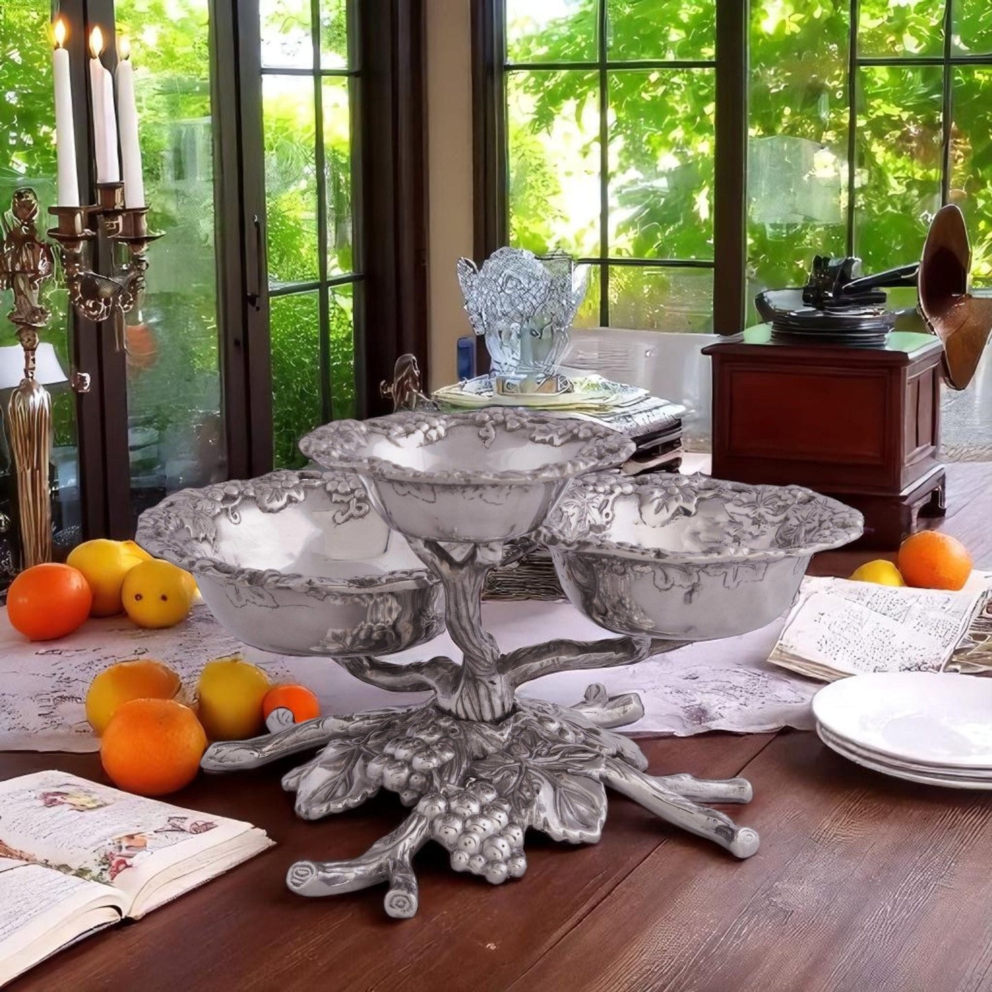 Grape 3-Tiered Bowl - themonogram manor 