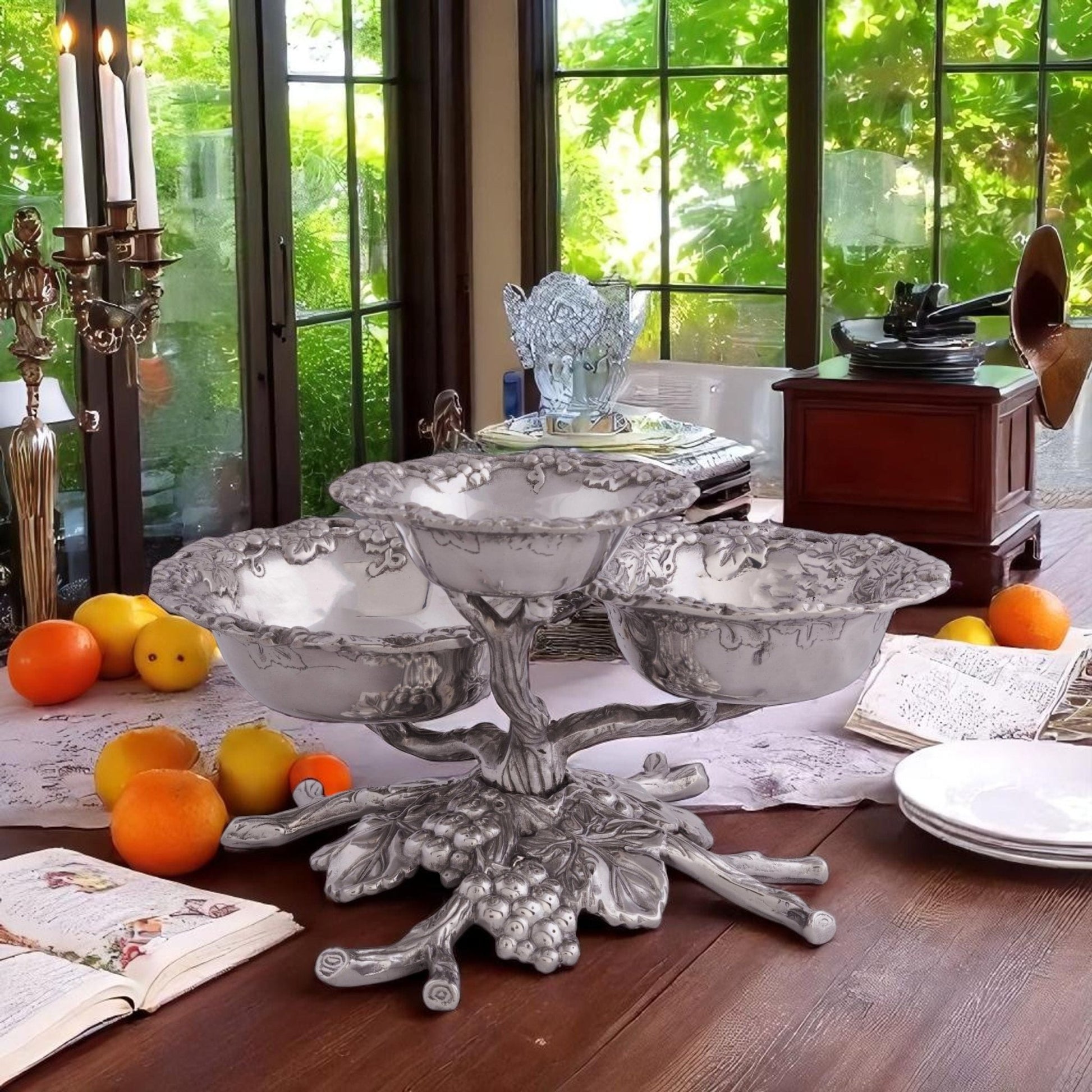 Grape 3-Tiered Bowl - themonogram manor 