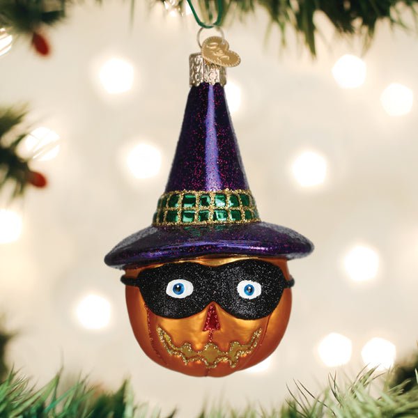 Masked Witch Jack O'lantern Ornament - #themonogram manor #
