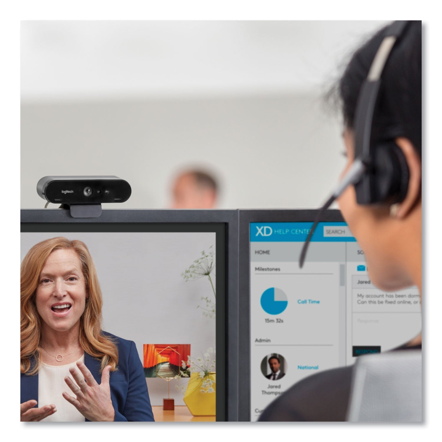 Logitech BRIO Ultra HD Webcam, 1920 pixels x 1080 pixels, Black - themonogram manor 
