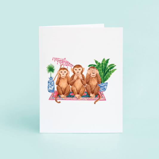 No Evil Monkeys - themonogram manor 
