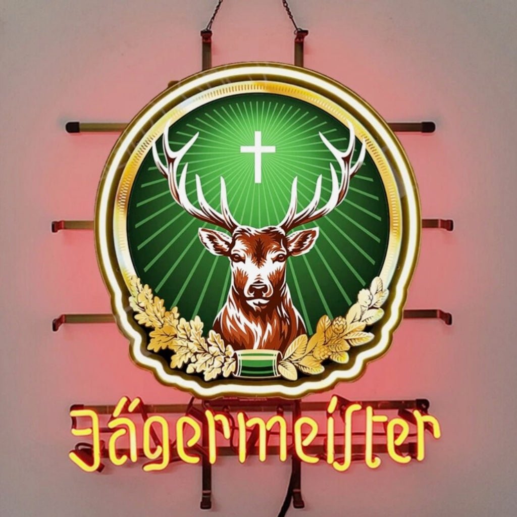 Jagermeister Premium Liqueur Beer Neon Light Sign - themonogram manor 
