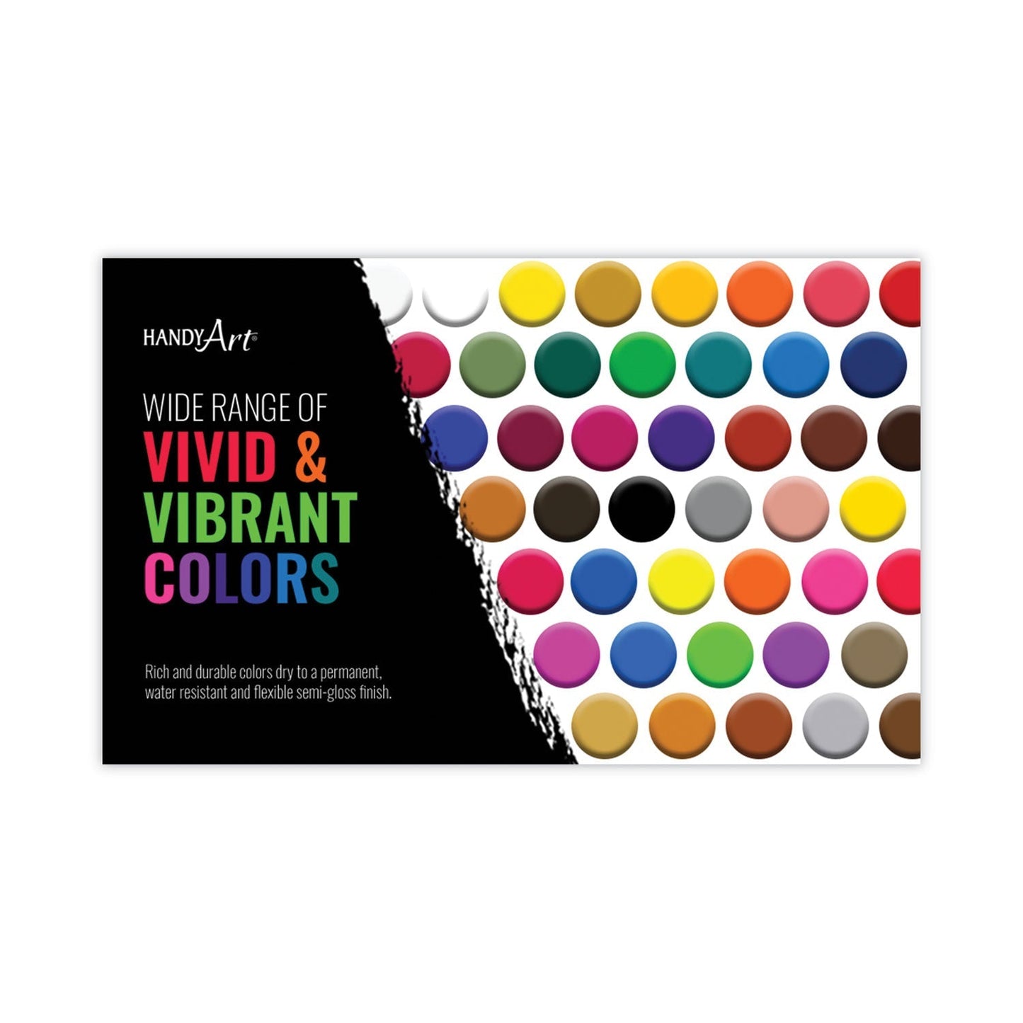 Handy Art Acrylic Paint, White, 64 oz Bottle - themonogram manor 