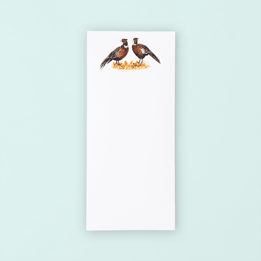 Pheasants Lists Pad - themonogram manor 