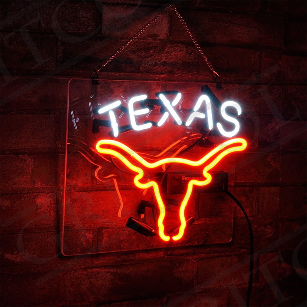 Texas Longhorn Neon Signs - themonogram manor 