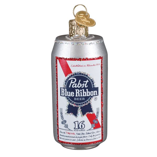 Pabst Blue Ribbon Beer Can Ornament - themonogram manor 