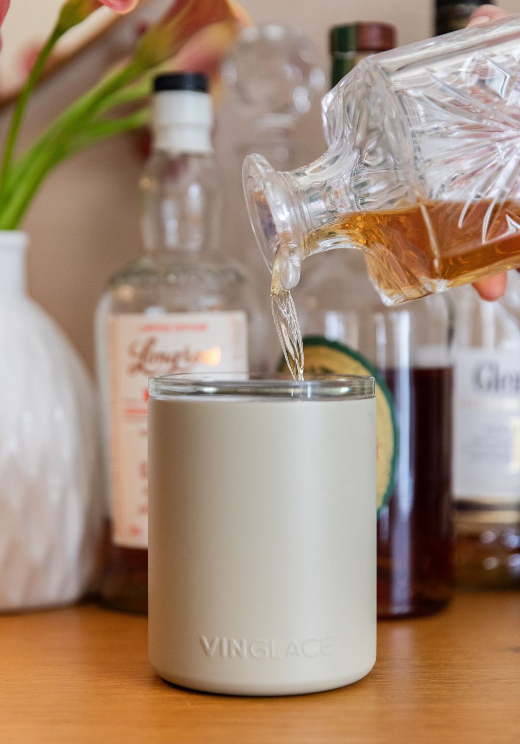 Glass Lined Whiskey Low Ball - themonogram manor 