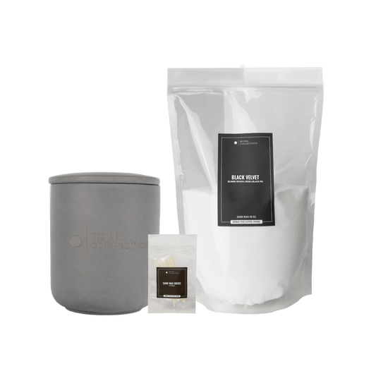 Petite Ceramic Sand Wax Set - themonogram manor 