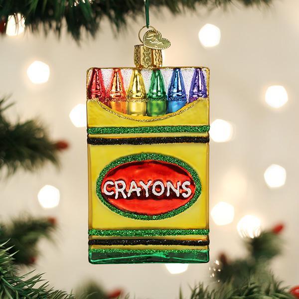 Box Of Crayons Ornament - #themonogram manor #