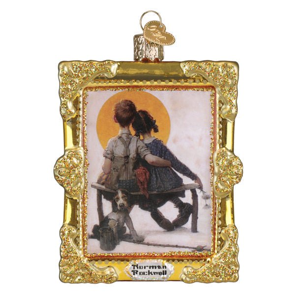 Norman Rockwell Boy & Girl Ornament - #themonogram manor #