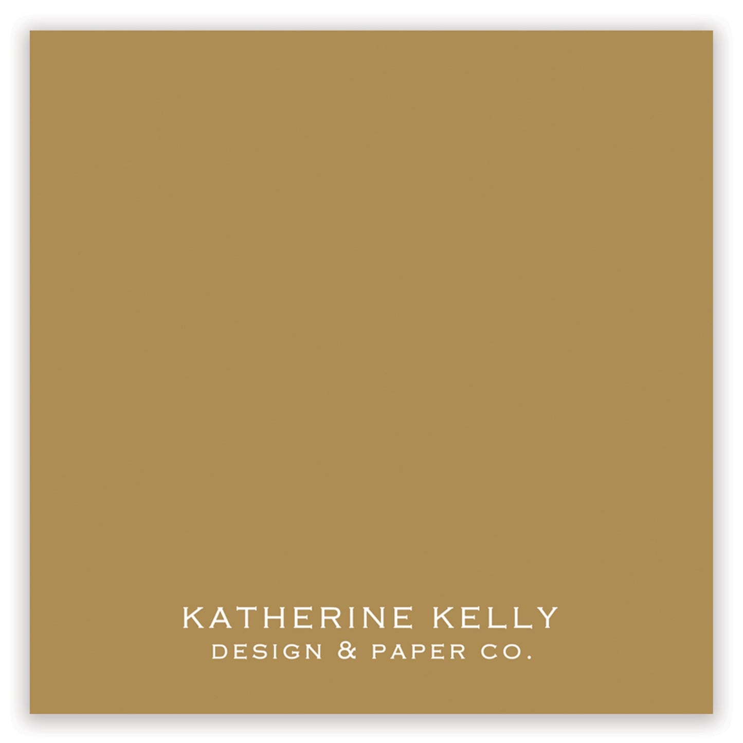 christmas script gold enclosure card - themonogram manor 