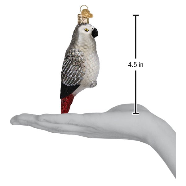 African Grey Parrot Ornament - themonogram manor 