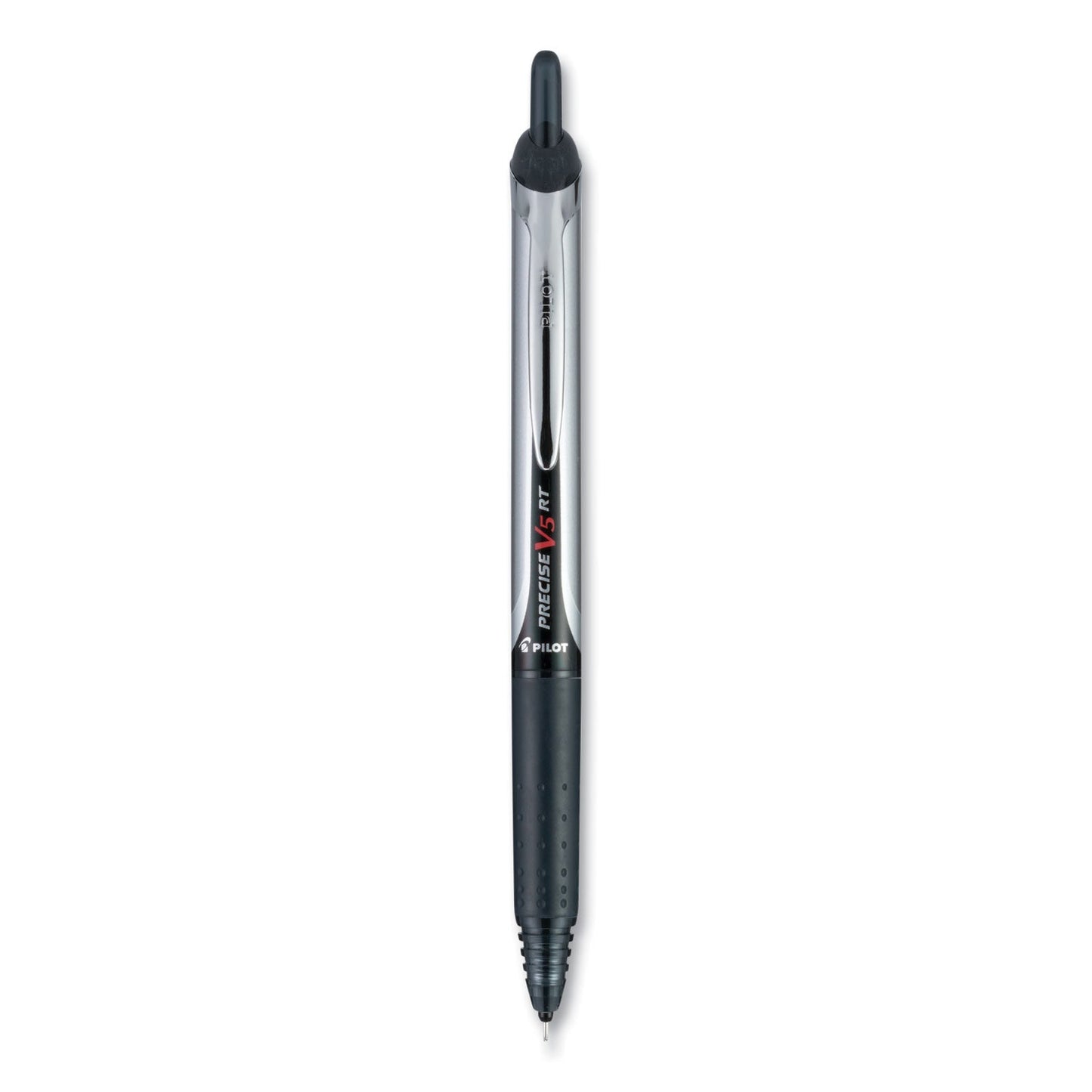 Pilot Precise V5RT Roller Ball Pen, Retractable, Extra - Fine 0.5 mm, Black Ink, Black Barrel, 30/Pack - themonogram manor 