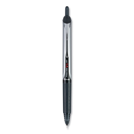 Pilot Precise V5RT Roller Ball Pen, Retractable, Extra - Fine 0.5 mm, Black Ink, Black Barrel, 30/Pack - themonogram manor 