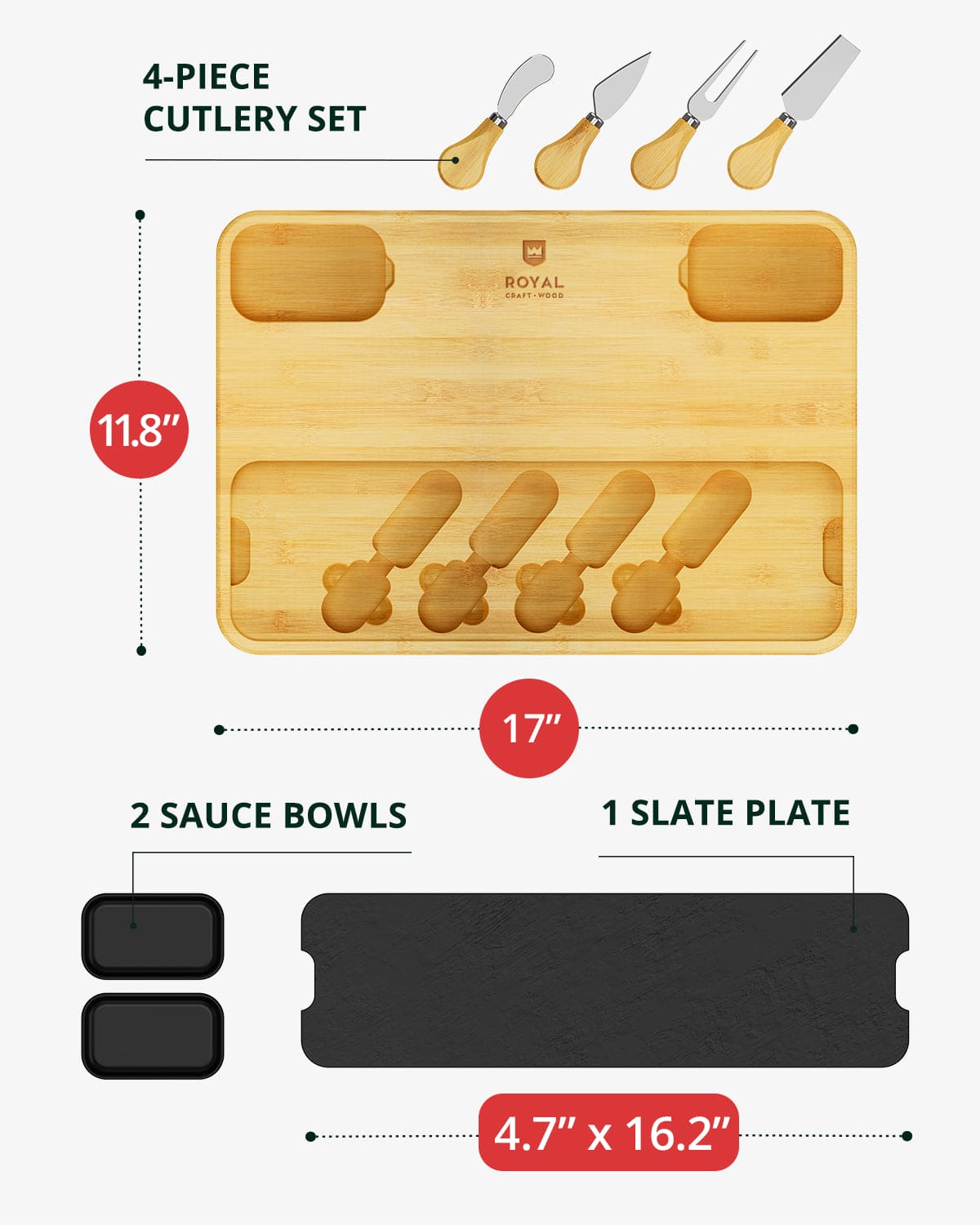 Cheese Board with Slate Plate - themonogram manor 